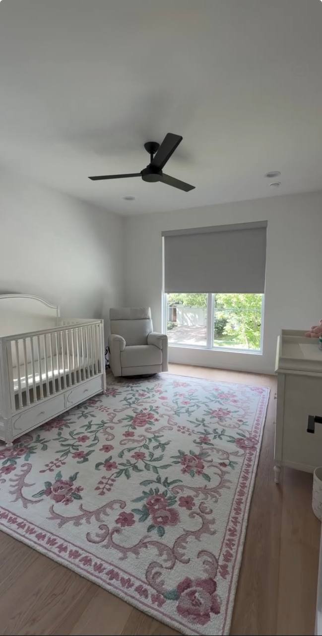 Nursery before: plain white walls